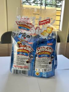 Combo 12 Gói 300g Bánh Gấu Kem Sữa FUCUCO - Vị Sữa Béo Thơm Nhân Sữa Tràn Đầy - Bách Hóa Lộc Phát