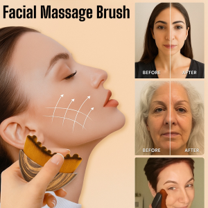 Facial Massage Brush for Lymphatic Drainage Contouring Face Sculpting Tool to Reduce Puffiness Fine Lines for Eye Neck