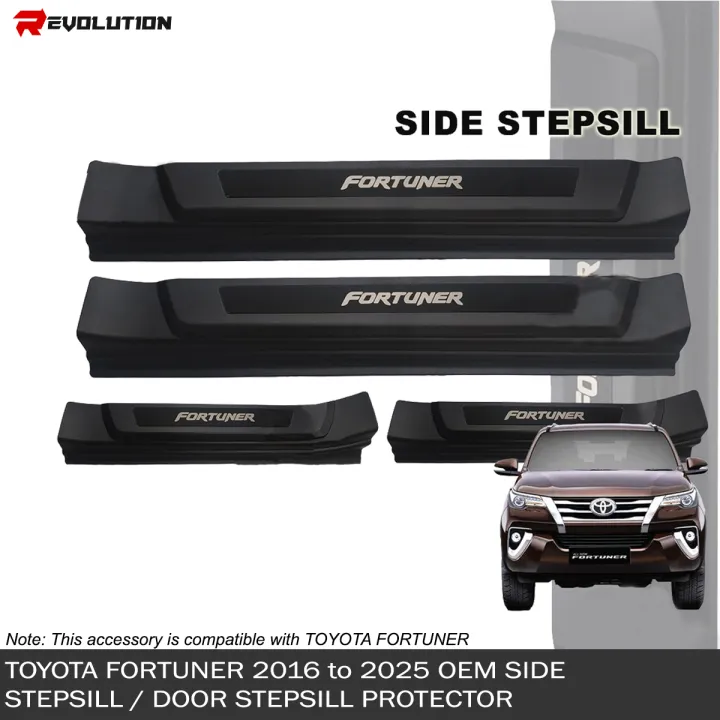 REVO TOYOTA FORTUNER 2016 to 2025 OEM Side Stepsill / Door Step Sill ...