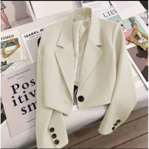 Crop Blazer wanita/ Croped Blazer Terbaru Model Korean