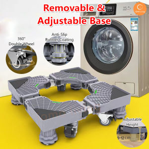 ✅SG Ready Stocks ✅ Washing Machine Fridge Dryer Universal Stand Base Adjustable Heavy Duty Wheels Household Appliance washing machine leg / Washing Machine Base / Washing Machine Stand