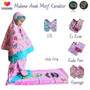Mukena Dan Sajadah Anak Perempuan Motif Karakter Bahan Adem Umur 2 - 8 Tahun Terbaru 2025