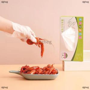 [COD] dgheg 50pcs box Latex Free Gloves TPE Disposable Gloves Transparent Non-Slip Acid Work Safety Food Grade Household Cleaning Gloves