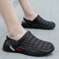 TRSOYE 2024 Summer Hole Shoes Men Sandals Fashion Non-slip Outer Wear Thick-soled Big Size 46 47. 
