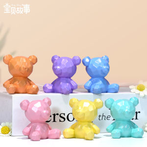Lucky Little Bear Blind box Toys Figure model Resin Crafts - Perhiasan mainan kotak buta Beruang Keberuntungan Kecil 幸运小熊盲盒系列