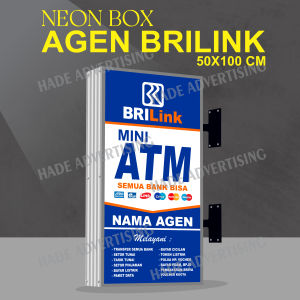 Neon Box BriLink 50 x 100 cm Akrilik 2 sisi