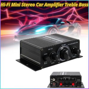 COD Lepy Hi-Fi Mini Stereo Car Amplifier Treble Bass Booster - AK-170 / Amplifier power speaker toa mobil karoke mic / Audio Amplifier Full Bass / Mobil Hifi Power Amplifier Audio Subwoofer Speaker stereo radio rumah home / hitam