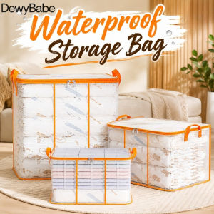 DewyBabe Foldable Waterproof Storage Large Capacity Clothes Organizer Practical Imbakan Bag for Home