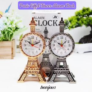 [MSIA SHIP] NOVELTY Cute Paris Eiffel Tower Alarm Clock Table Clock Retro Nostalgic Home Decor Valentine Kids Children Girls Birthday Christmas Gifts Present Souvenirs Jam Loceng Cantik Jam Meja Comel Hadiah Kanak Perempuan Hiasan Cenderahati 摆设 装饰 闹钟