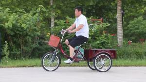 Tricycle Bike Elderly Pedal Tricycle Bicycle leisure use for grocery shopping carrying passengers and goods Tricycle Bike