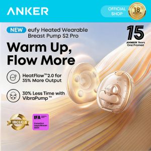 Anker eufy S2 Pro Hands Free Wearable Breast Pump with HeatFlow 2.0 Technology and App Control T600P