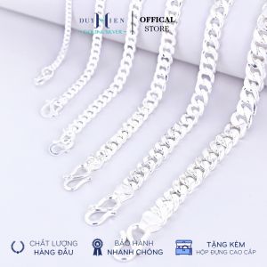 Dây Chuyền Bạc Duy Hiển Kiểu Dây Đơn Truyền Thống Đủ Các Size Đơn Giản Bền Đẹp Sáng Mãi Với Thời Gian