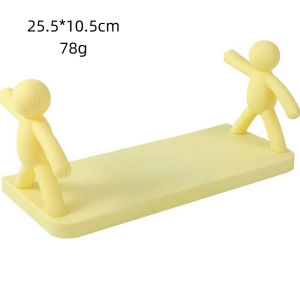 White Wall Hanging Shelf Storage Rack Save Space Bathroom Little Man Doll Design Home Decor Kitchen Rack