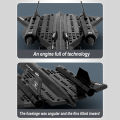 SR-71 Blackbird trinh sát máy bay không gian trẻ em nhỏ bé Đồ chơi lắp ráp giáo dục đồ chơi Khối lắp ghép. 