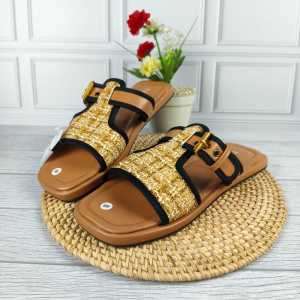Sandal Wanita Slop Flte 2025 Size 37-40 Sandal Wanita Terbaru 2025 Lebaran