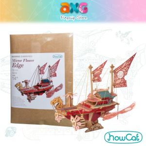 CNY Sales | HowCat Mirror Flower Edge Fantasy Spaceship DIY Wooden Puzzle (S919) 3D Wooden & Paper Puzzle