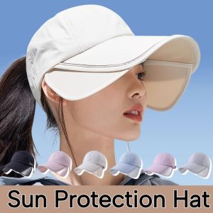 Sun Protection Hat Outdoor Travel Portable Sun Caps Summer Wide Brim Hat Hiking Camping Beach Cap