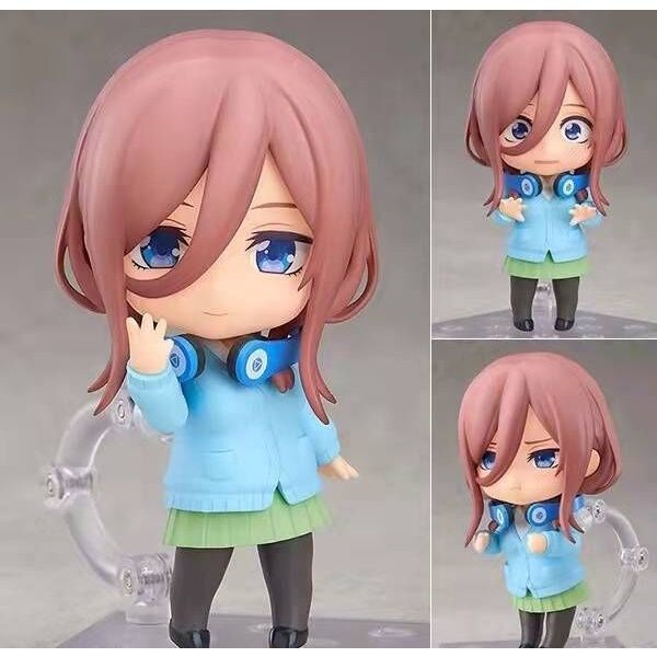 2 Action Figure The Quintessential Quintuplets | Nakano Miku E Nin | PVC 19 Cm | Decorazione Collezione