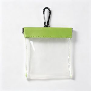 AAVGH Transparent Golf Bag Pouch with Auto Close PVC Golf Tool Storage Bag Portable Wide-Mouth Golf Tee Storage Holder For Outdoor Golf Training