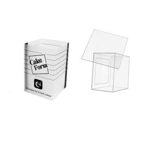 Plastic Round/Square Cake Shaping Frame Extendable Baking Kitchen Tool With Scale for Mousse Dessert Cake Cream