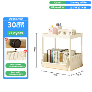 multipurpose storage trolley Movable trolley rack Open rak serbaguna Household Kitchen Storage Rak