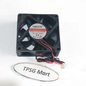 Quạt 7Cm dày 2.5Cm điện áp DC 12V - 0.25A / Loại 2 dây đầu 2 Pin (5.5mm x 4.0mm) NEW