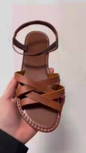 [Free Shipping] Plus-size summer new fashion flat shoes Korean style sandals Roman shoes beach shoes womens shoes