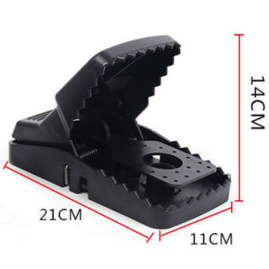 Black High-Sensitivity Mouse Trap | Spring Rodent Trap | Indoor/Outdoor Use High Quality & Powerful