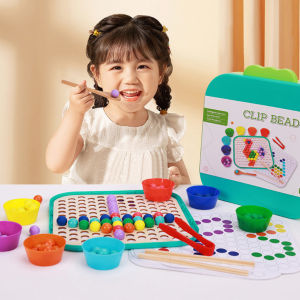 Manik Klip Koordinasi Tangan dan Mata & Kemahiran Motor Halus Clip Beads Hand Eye Coordination And Fine Motor Skill|