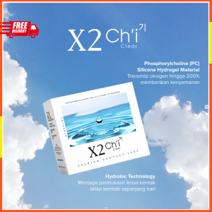 X2 CHI CLEAR by Exoticon | softlens normal minus dia 14.2mm