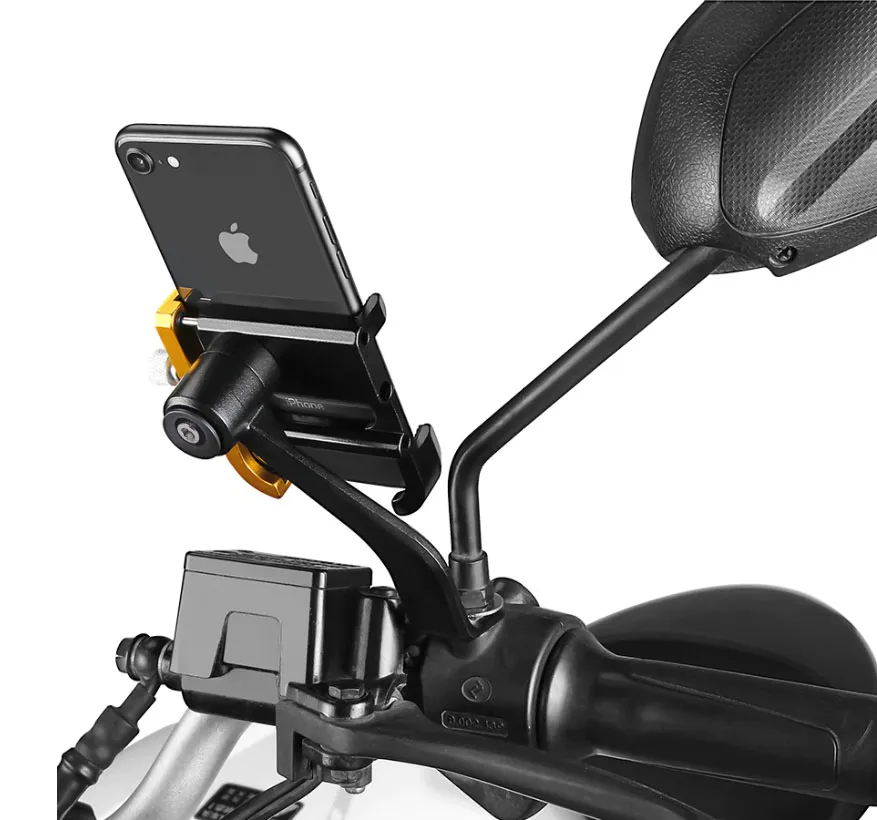 Cell phone store holder for motorbike