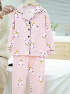 GRKawaii Sanrioed Kuromi Pajamas My Melody Cinnamoroll Kids Sleepwear Spring Cute Anime Childrens Nightwear Homewear Clothes Gift7/6