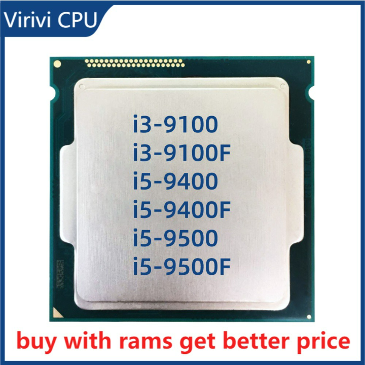 Intel i3-9100 i3-9100F i5-9400 i5-9400F i5-9500F i5-9500 CPU LGA 1151 ...