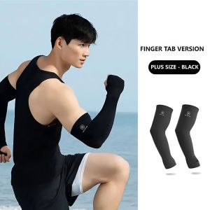 SPF50+ Arm Cooling Sleeve Ice Silk Hand Socks Motorcycle Fishing Bicycle Cycling MTB 2 Cut Finger Gloves for Men Women UV Sun Protection