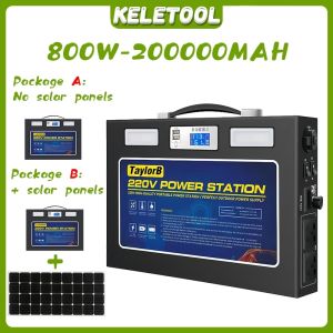 1200W Portable Power Station Solar Generator 460000mAh Large Capacity Power Station Emergency Backup Power Bank