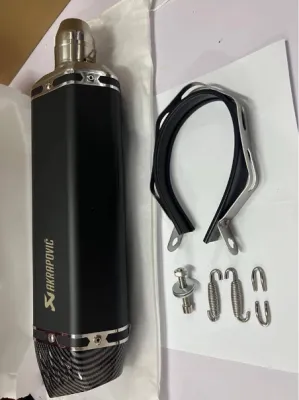 51mm S7 Motorcycle Exhaust Muffler Canister Akrapovic Exhaust