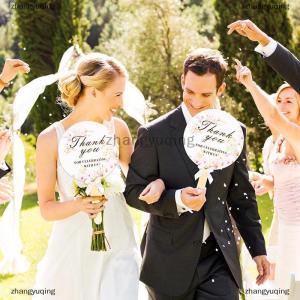 [COD] zhangyuqing 10 Pcs Wedding Hand Fans For Guests Bulk Decorative Handheld Wedding Favor Fans With Handle Thank You For Celebrating With Us