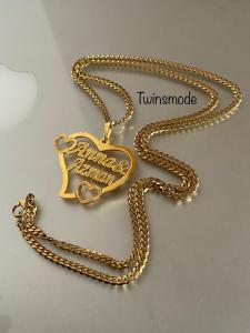 Kalung Nama Gold Silver Titanium Request Nama dan Design