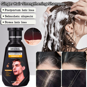 Ginger Hair Strengthening Shampoo Anti-Loss Hair Growth Shampoo Nourishes Hair Roots Strengthen & Volume Repair Damaged Hair