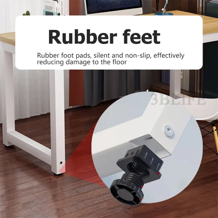 White(120/140*60*74CM)Home%20Office%20Desk%20Desktop%20Computer%20Table%20Notebook%20Table%20Installation%20Simple%201.6CM%20Thick%20Solid%20Wood%20Study%20Table%20-%20Image%206