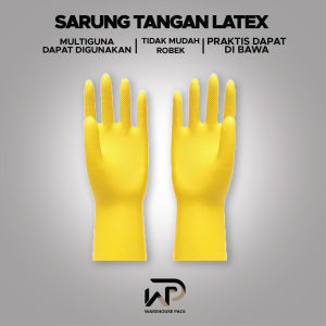 Sarung Tangan Latex | Sarung Tangan Karet | Medical Gloves | Dotted Rubber Hand Gloves