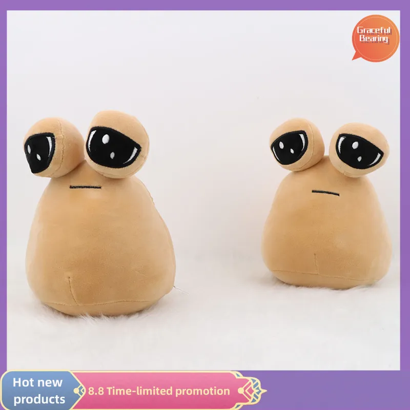 Hot Game My Pet Alien Pou Plush Toy Furdiburb Emotion Alien Plushie Stuffed  Animal Pou Doll 22cm