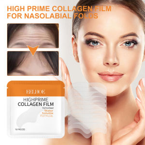 EELHOE Collagen Protein Water Soluble Patches for Forehead Eye Area Absorbable Elasticity Firming Moisturizing Essence Patch Face Care Anti Aging Patches for Forehead Wrinkle Remover Firming Lifting Facial Rejuvenation Deep Nourishment Forehead Stickers