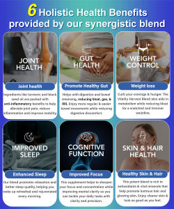 Black Seed Oil Ashwagandha Capsules For Immune System Energy Gut Health Daily Wellness Supplement