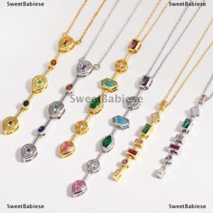 [COD] SweetBabiese Ánh Sáng Sang Trọng Hình Chữ U Dài Tua Vòng Cổ Cho Phụ Nữ Thời Trang Đầy Màu Sắc Zircon Mặt Dây Chuyền Xương Đòn Chuỗi Trang Sức Đảng Phụ Kiện