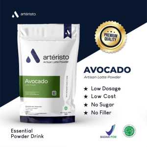 Arteristo Avocado Premium Bubuk Minuman Instant 500gr - Tanpa Gula/Tidak Manis