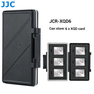 JJC 6 Slots Waterproof  XQD Memory Card Case Cfexpress Type B Card Storage Organizer for Nikon Z6 Z7 D850 D500 D6 D5 D4S D4 Panasonic Lumix GH6 DC-S1 DC-S1R Camera