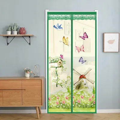 TIRAI MAGNET/ PINTU TIRAI GORDEN KELAMBU MOTIF UNTUK RUANGAN DAPUR KAMAR TIDUR ZAMAN NOW/ ANTI NYAMUK LALAT BUKA SAMPING/ MASQUITO NET CURTAIN DOOR