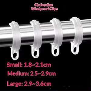 Anti-wind Clothes Hanger Clips for Rods - Prevent Sliding and Falling Perfect for Indoor and Outdoor Use