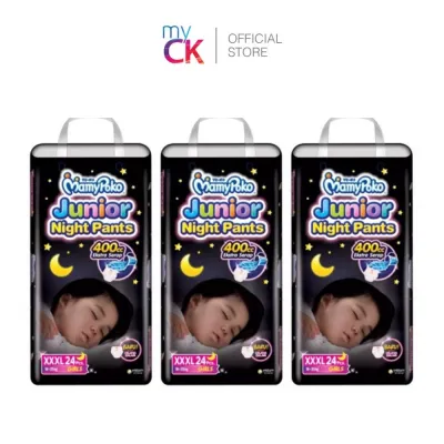 (Bundle of 3) Mamy Poko Diaper Junior Night Pants Girl / Boy XXXL 18-35kg 24s